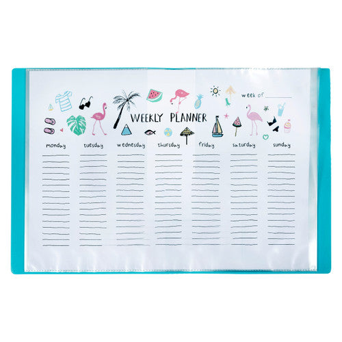 Marbig Professional Non Refillable Display Book Antimicrobial PP A3 A4 Blue