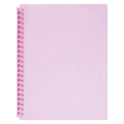 Marbig Refillable Display Book with Insert Cover 20 Pocket A4 Assorted