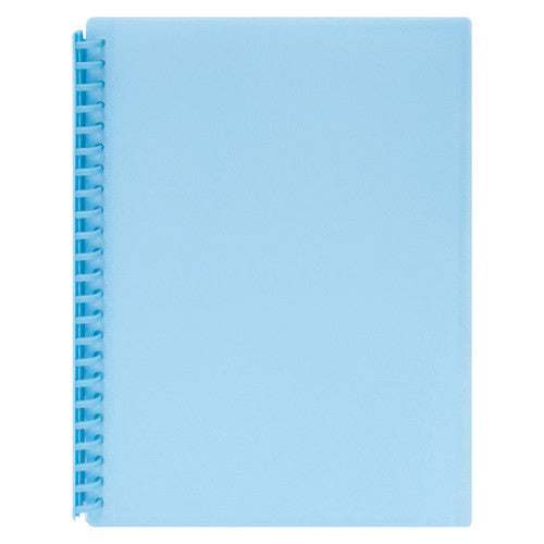 Marbig Refillable Display Book with Insert Cover 20 Pocket A4 Assorted