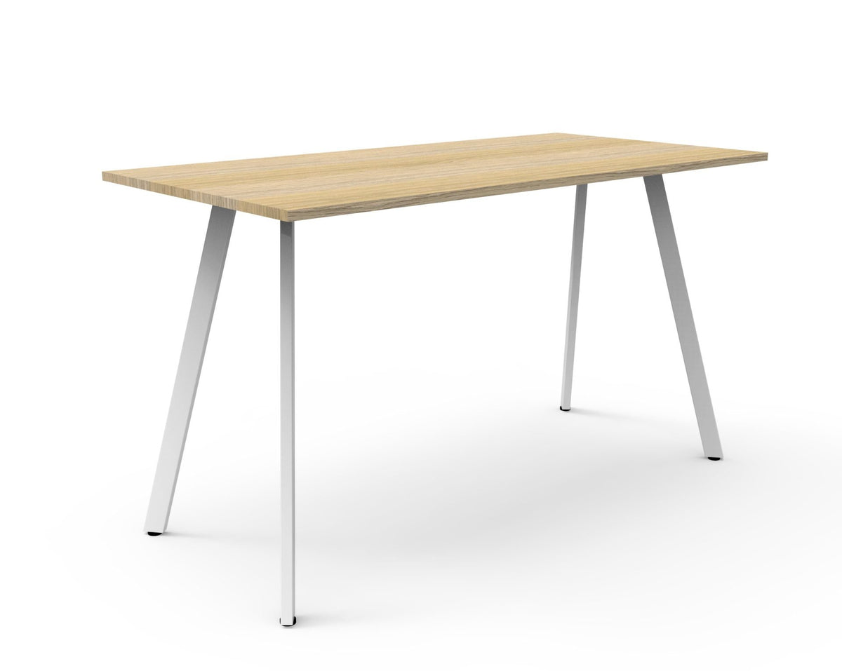 Rapidline Eternity high bar table. Rapidline range image supplied for model D-EHBT1575 NW/BL, shown in another finish. View 2.