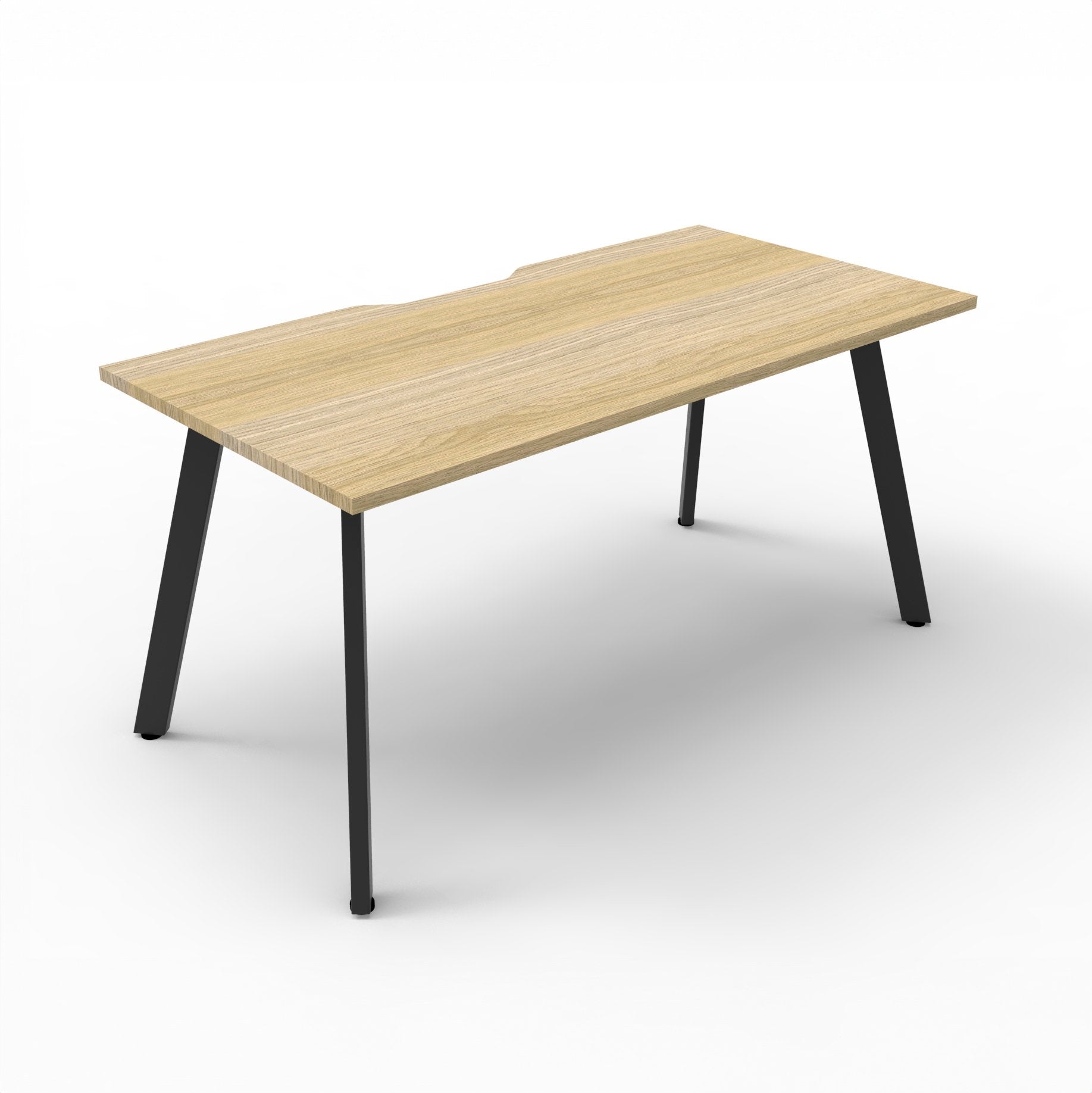 Rapidline Eternity single sided workstation for one person. Rapidline range image supplied for model D-ELS2P1275 NW/WS, shown in another finish. View 2.