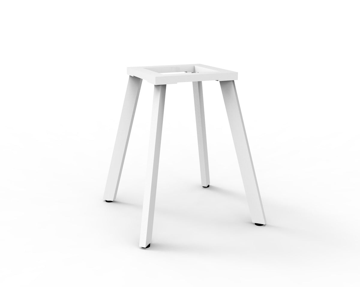 Rapidline Eternity component, Frame Only White Satin for Eternity Round Meeting Table. Supplied product image for model D-EMT9 WS. View 1.