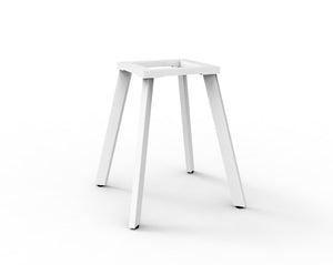 Rapidline Eternity component, Frame Only White Satin for Eternity Round Meeting Table. Supplied product image for model D-EMT9 WS. View 1.