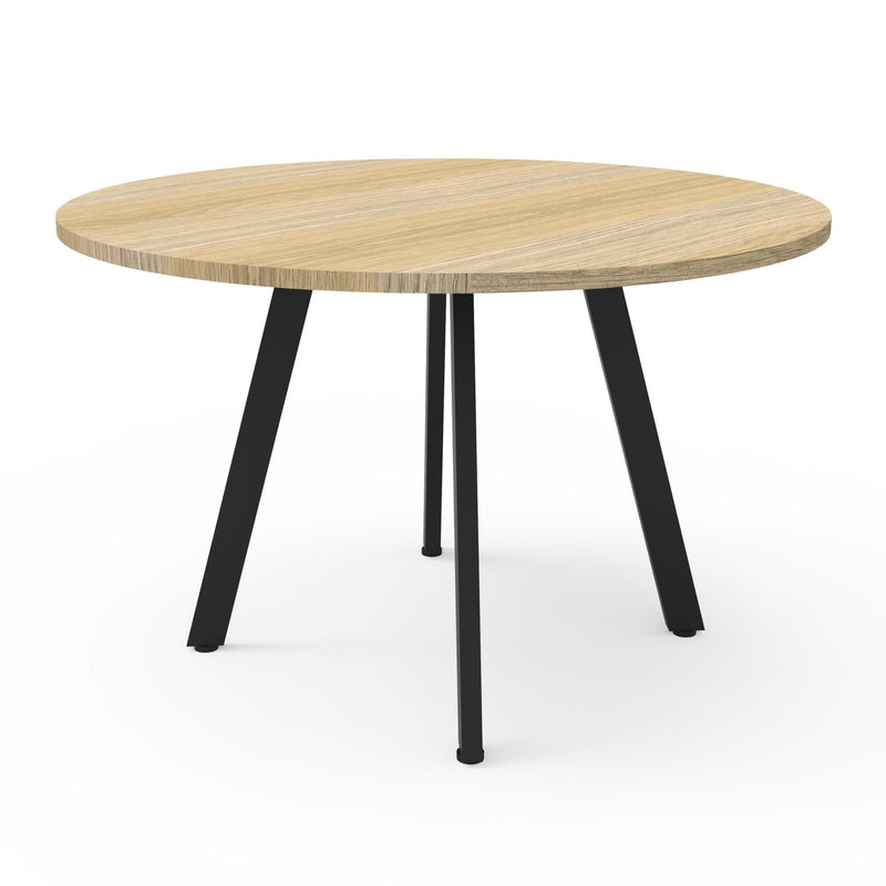 Rapidline Eternity round meeting table. Rapidline range image supplied for model D-ERT12 NO/WS, shown in another finish. View 2.