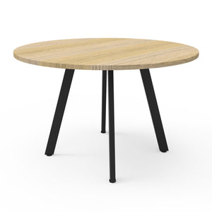 Rapidline Eternity round meeting table. Rapidline range image supplied for model D-ERT9 B/WS, shown in another finish. View 1.