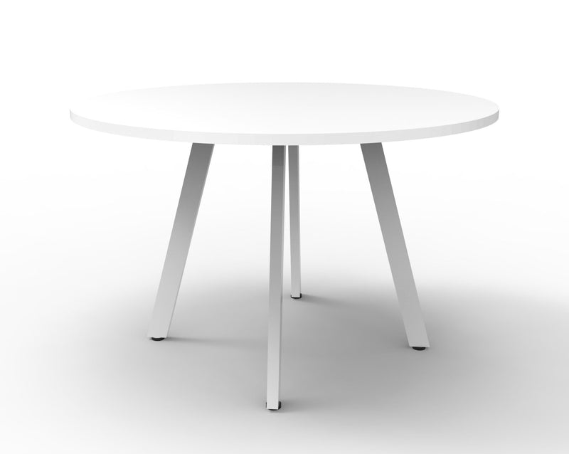Rapidline Eternity round meeting table. Rapidline range image supplied for model D-ERT9 NW/BL, shown in another finish. View 4.