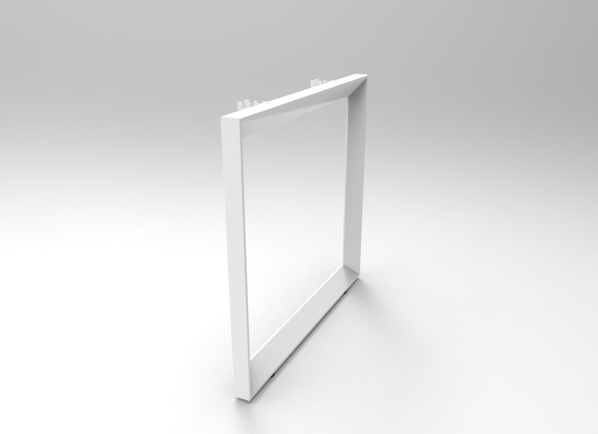 Rapidline Deluxe Infinity single leg set in white. Supplied product image for model D-LSL WS. View 1.