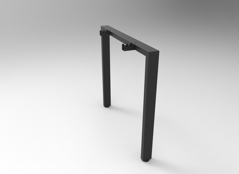 Rapidline Deluxe Infinity single leg set in black. Supplied product image for model D-PSL BL. View 1.