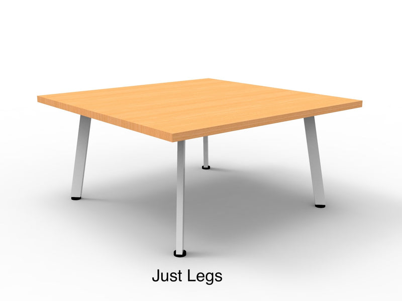 Rapidline Eternity component, Leg Set of 4 Only White for Eternity Coffee Table. Supplied product image for model ECF60 WS. View 1.