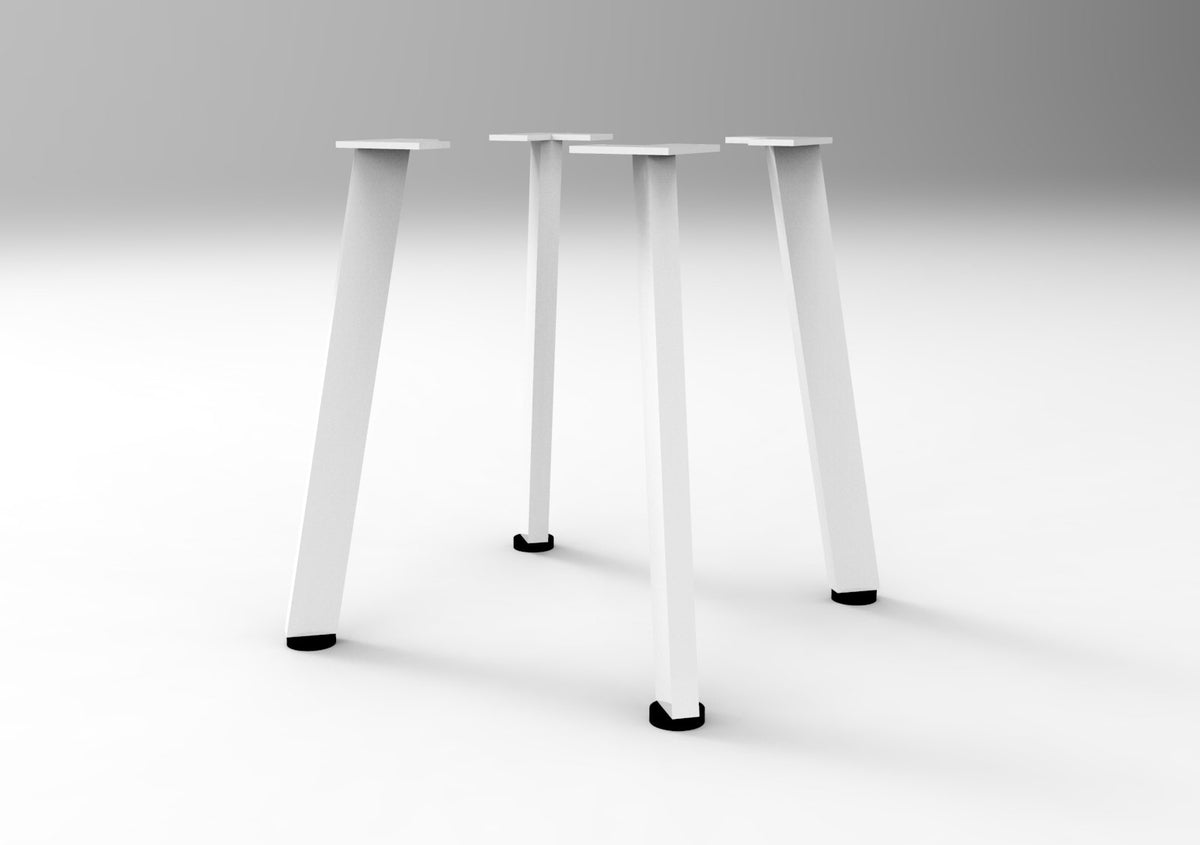 Rapidline Eternity component, Leg Set of 4 Only White for Eternity Coffee Table. Supplied product image for model ECF60 WS. View 2.