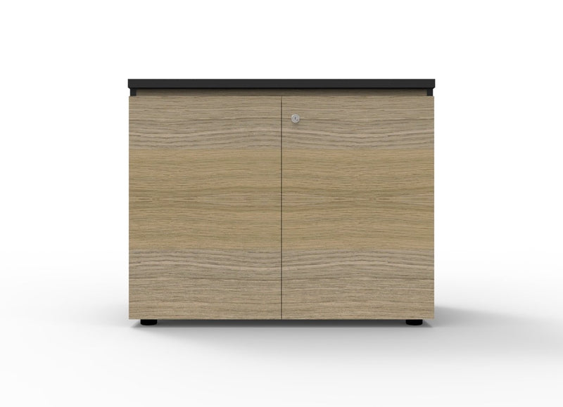 Rapidline Deluxe Infinity two door swing door cupboard. Rapidline range image supplied for model IFSD96 NW/BL, shown in another finish. View 2.