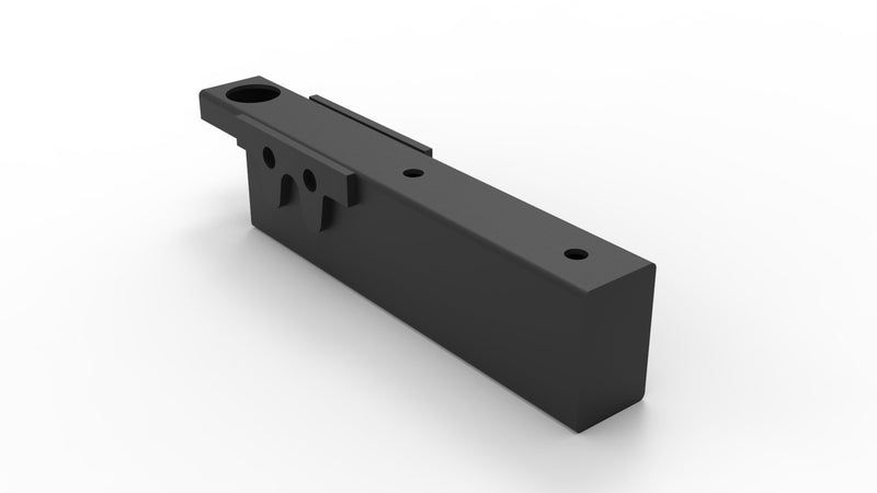 Rapidline Deluxe Infinity leg riser block set in black. Supplied product image for model LRB18 BL. View 1.