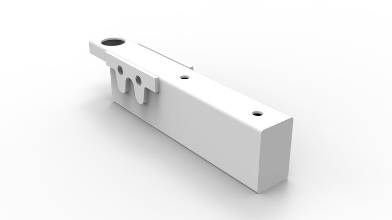 Rapidline Deluxe Infinity leg riser block set in white. Supplied product image for model LRB18 WS. View 1.