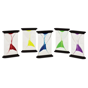 Reverse Sand and Liquid Timers Set of 6