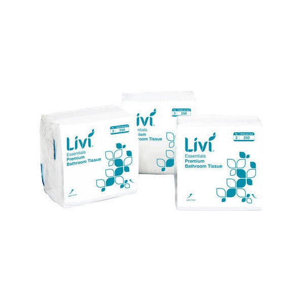 Livi 1006 Essentials Interleaved Toilet Tissue 2 Ply 250 Sheets Carton 36 – view 2