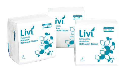 Livi 1006 Essentials Interleaved Toilet Tissue 2 Ply 250 Sheets Carton 36 – view 2