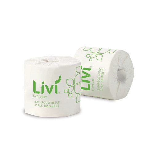 Livi 7008 Basics Toilet Tissue 2 Ply 400 Sheets Carton 48 – view 2