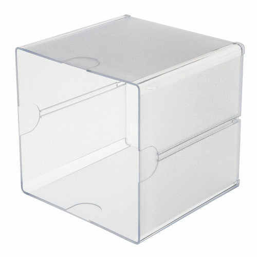 Deflecto Stackable Cube Open Clear Organiser