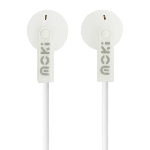 Moki Dots Noise Isolation Earphones White