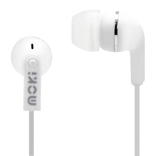 Moki Dots Noise Isolation Earphones White