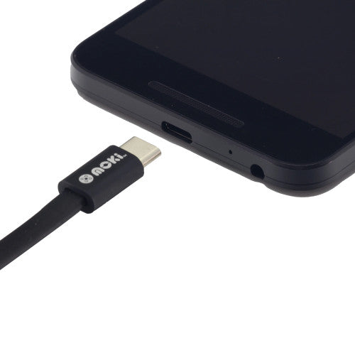 Moki USB-C to USB-A SynCharge Cable 10cm
