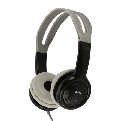 Moki Volume Limited Kids Wired Headphones Black Grey