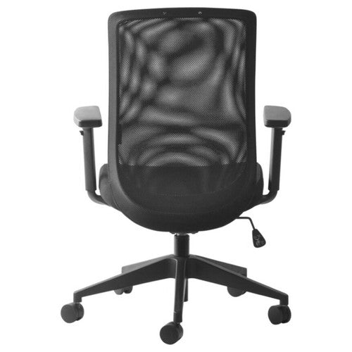 Mondo Gene Chair Mesh Back with Arms Black