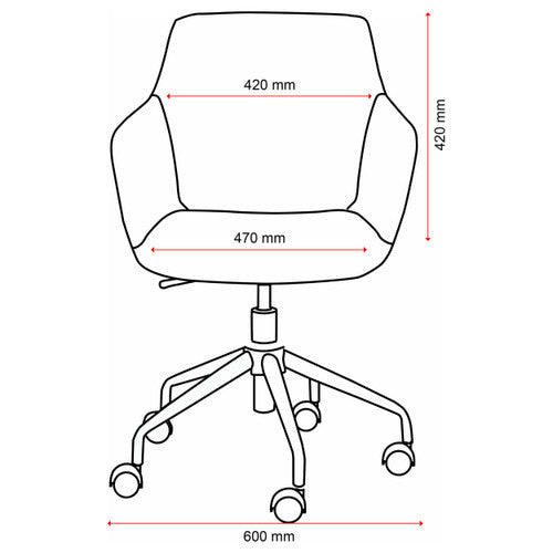 Mondo Haze Chair Fabric Grey