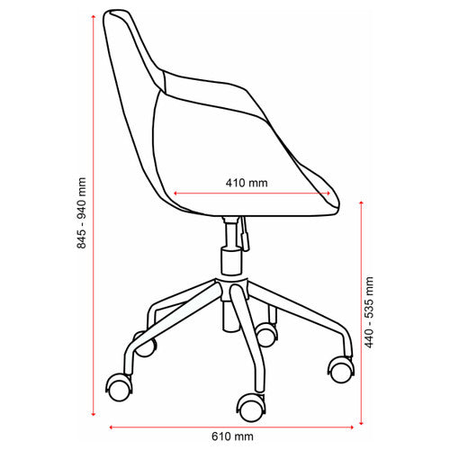 Mondo Haze Chair Fabric Grey