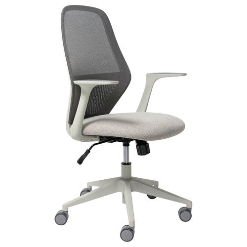 Mondo Soho Chair Mesh Back with Arms Grey