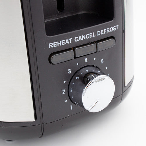 Nero 4 Slice Long Toaster Stainless Steel