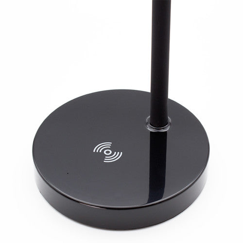 Nero Flexi LED Lamp with Wireless Charging Black