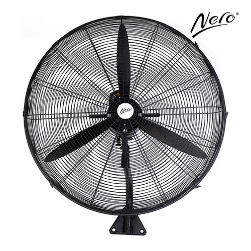 Nero Industrial Wall Fan 75cm Black