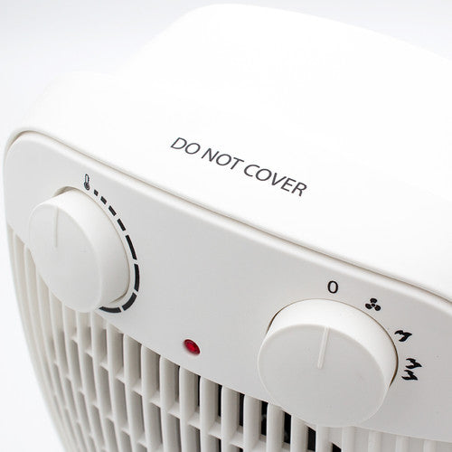 Nero Oscillating Fan Heater White