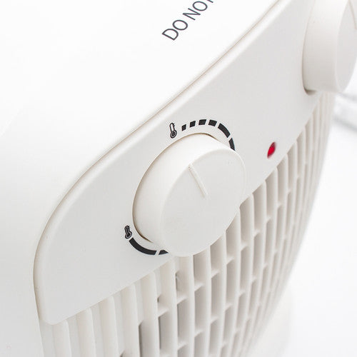 Nero Oscillating Fan Heater White