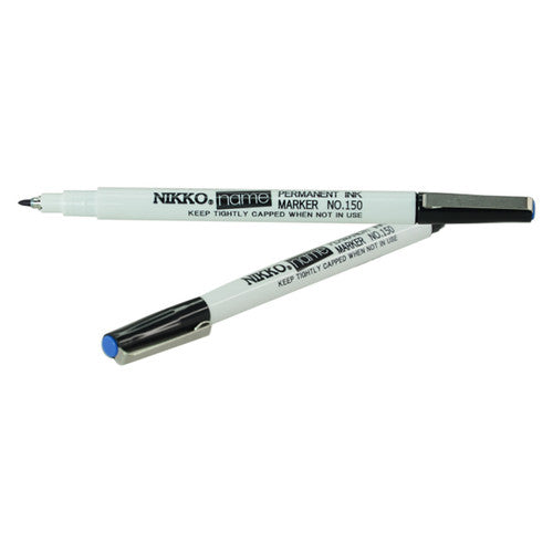 Nikko Name Marker Fine Point Blue Box of 12