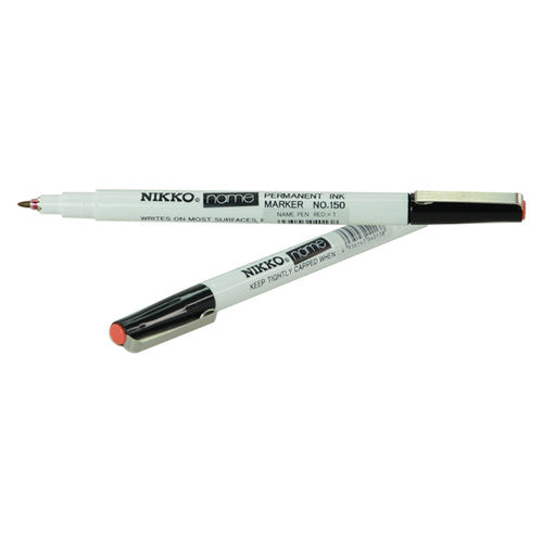 Nikko Name Marker Fine Point Red Box of 12