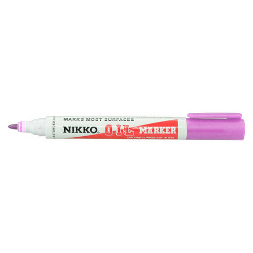 Nikko Permanent Oil Marker Bullet Tip Pink Box of 12