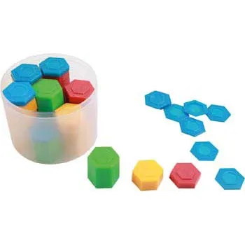 Plastic Hexagonal Weights Set of 54-1