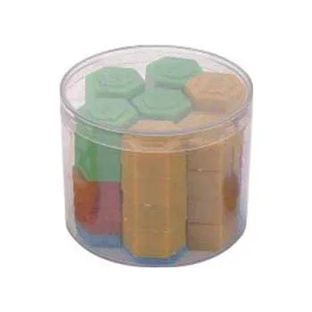 Plastic Hexagonal Weights Set of 54-2