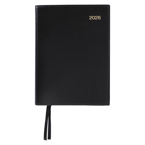 Norwich 2026 Unbranded PVC Spiral Diary A5 Day To A Page Black
