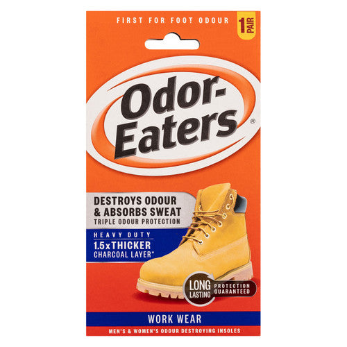 Odor-Eaters Work Wear Insoles 1 Pair Pack of 6