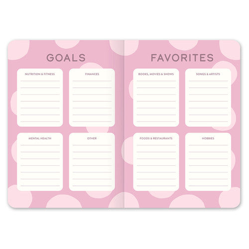 Orange Circle 2026 Diary 114 x 165mm Month To View Darling Dots