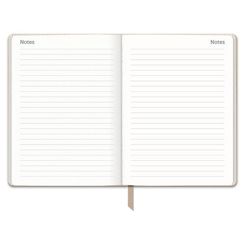 Orange Circle 2026 Diary 142 x 193mm Week To A View Sand Dollar