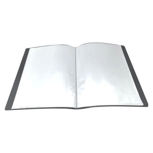 Osmer Display Book A3 with Insert Cover 20 Pocket Black Pack of 12