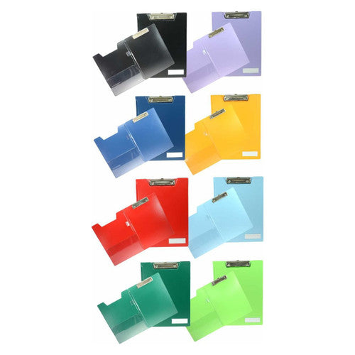 Osmer Clip Folder A4 32 x 24.2cm Assorted Box of 12