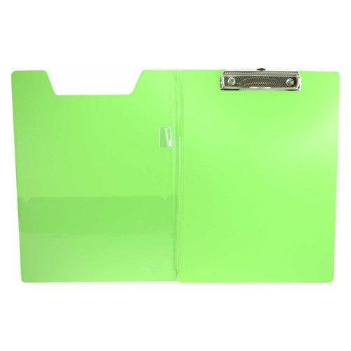 Osmer Clip Folder A4 32 x 24.2cm Lime Green Box of 12
