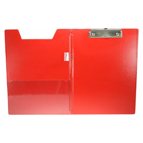 Osmer Clip Folder A4 32 x 24.2cm Red Box of 12