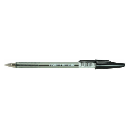 Osmer Ballpoint Pen Medium Black Box of 50