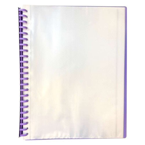 Osmer Display Book Refillable A4 Clearfront Purple Pack of 24